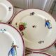 lot de 6 grandes assiettes plates Villeroy & Boch La Louvière fabrication belge en Terre de Fer débu