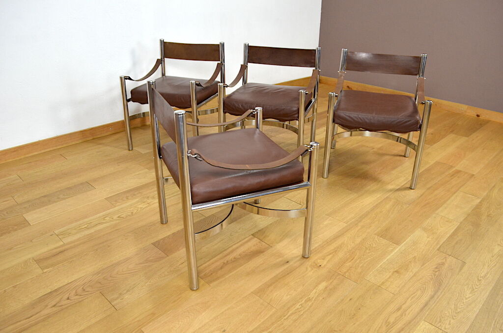 Pair of Vintage Armchairs Edition Dada Industrial Design, Italy 1970