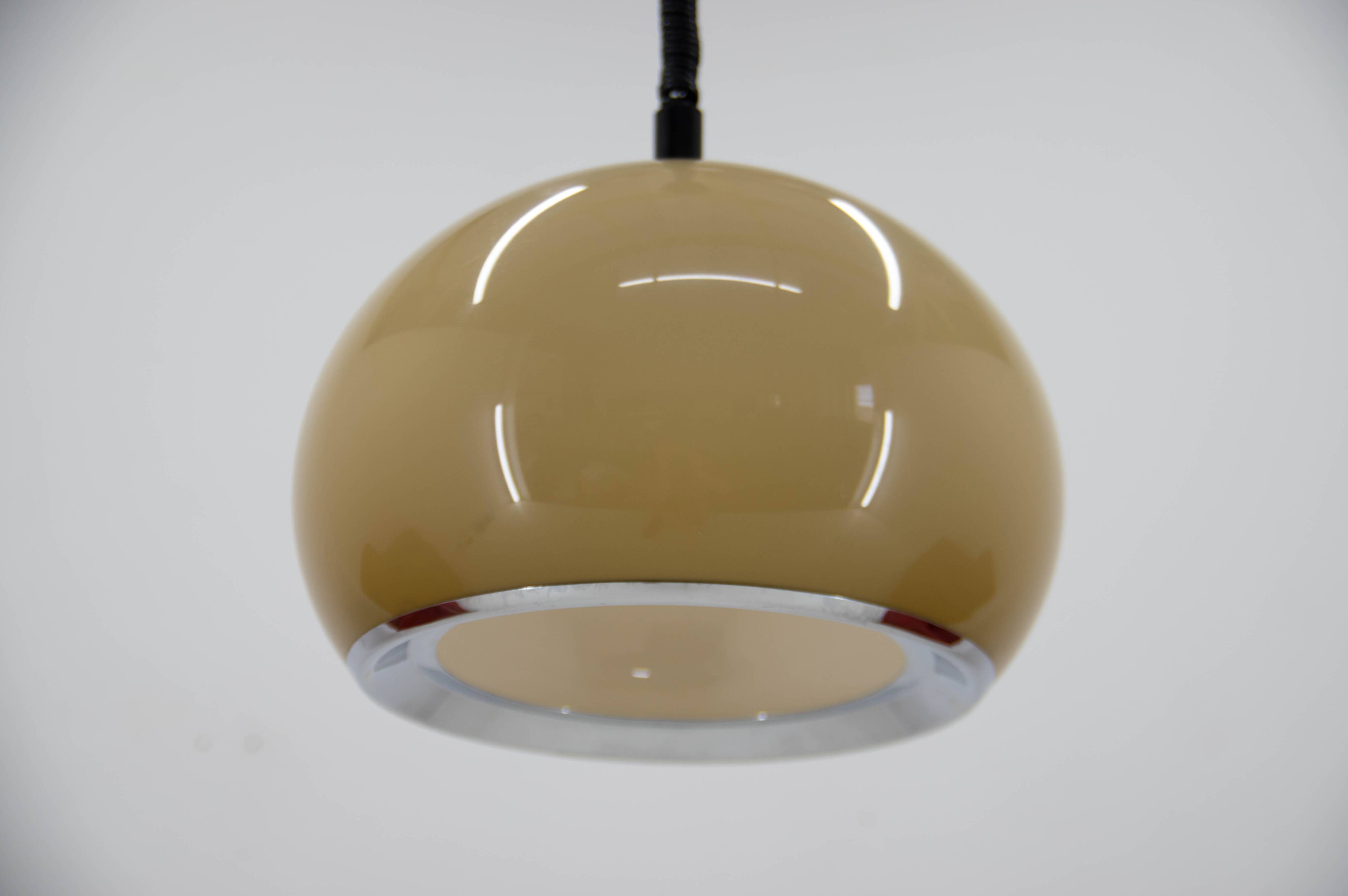 Vintage pendant light designed by Harvey Guzzini for Meblo, Italy, 1970s