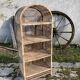 Vintage rattan and wicker shelf