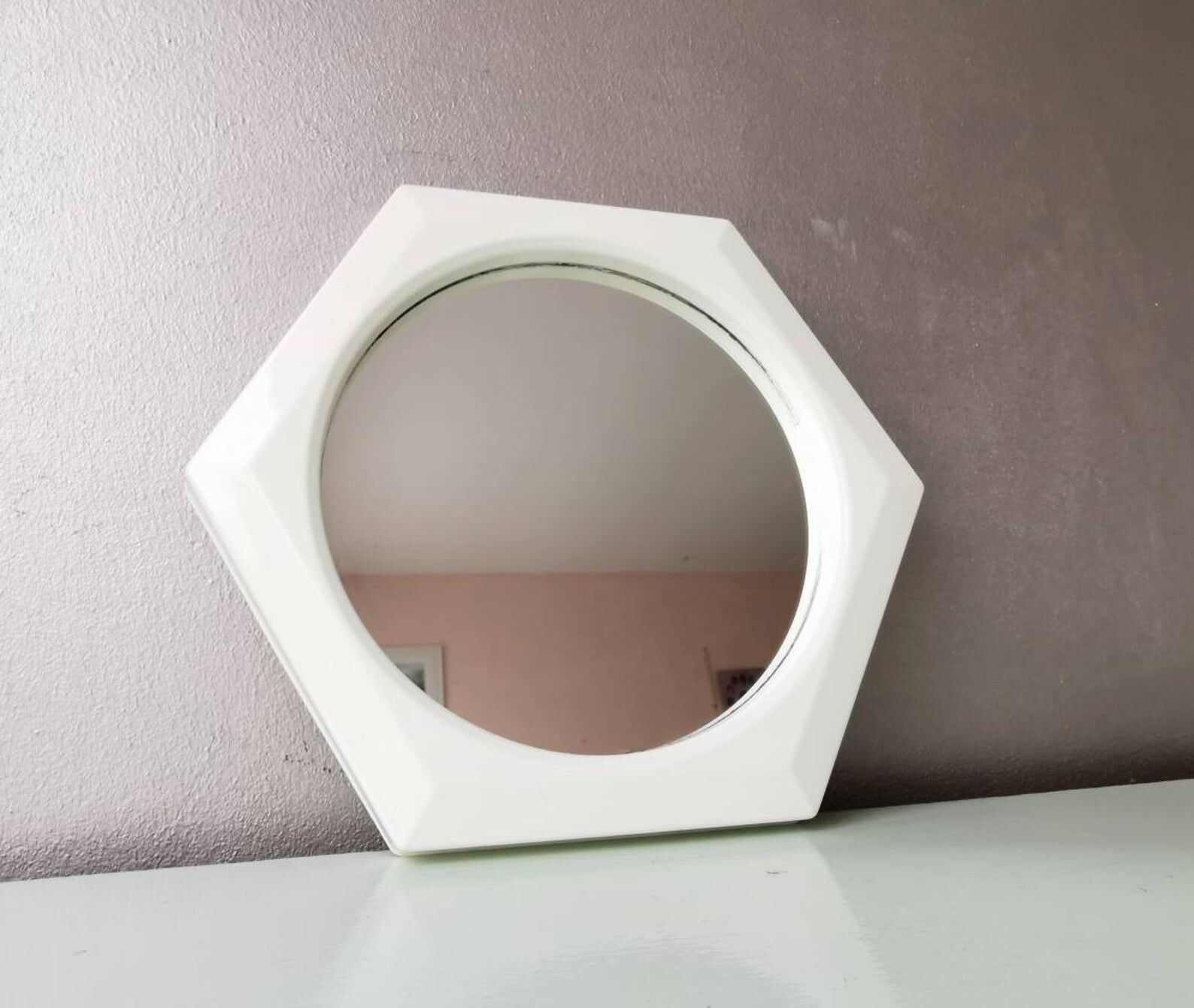 Vintage vintage plastic mirror 1980s