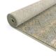 Green and beige vintage style oriental rug in wool