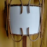 Vintage rattan lamppost