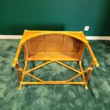Vintage bamboo and rattan desk