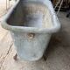 Ancient zinc bathtub