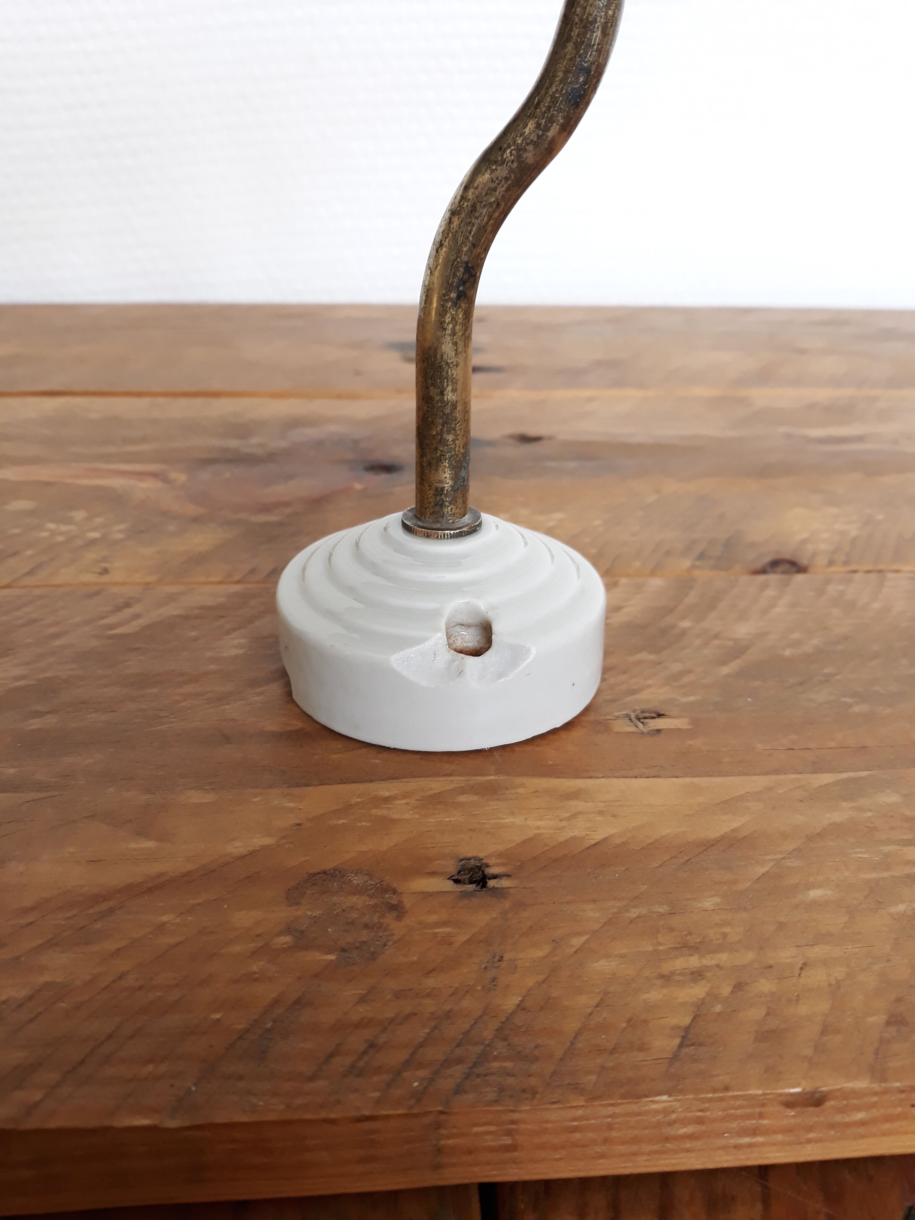 Wall  lamp, gooseneck, enamelled sheet