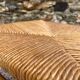 Low stool in wood and straw