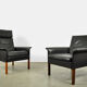 Leather armchair, high model d500 by Hans Olsen for CS Møbler Glostrup Denmark 1960s