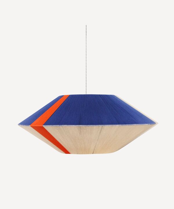 Suspension la Céleste bleu électrique orange