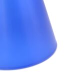 Lampe conique TeePee en verre bleu Sce, années 80