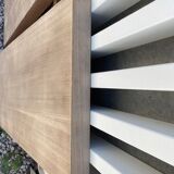 Stripped farmhouse table extensions to 255 cm