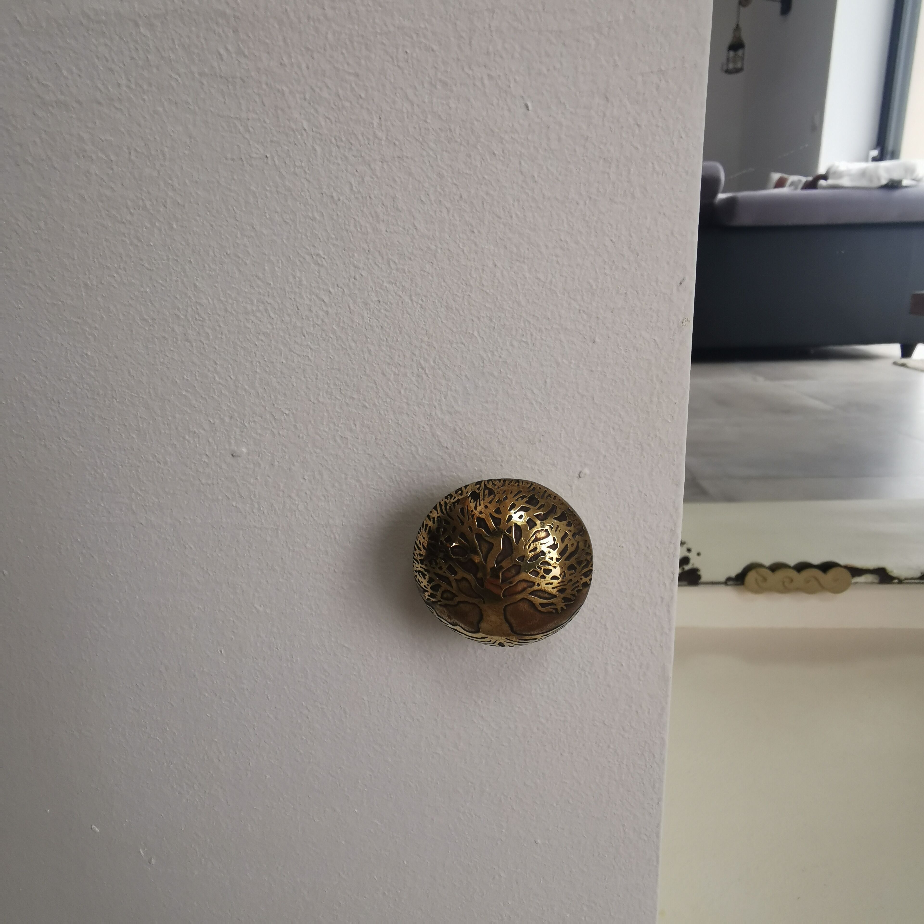 Ancienne coiffeuse art déco asymétrique