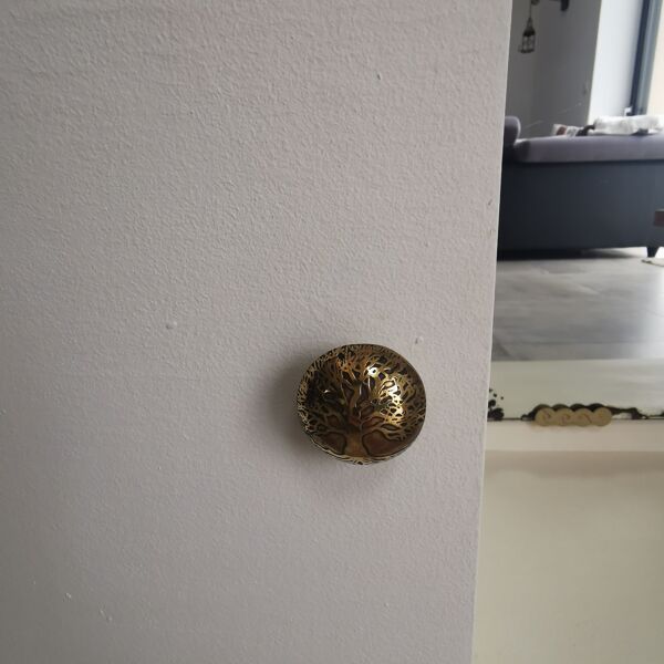 Ancienne coiffeuse art déco asymétrique