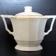 Art Deco ensemble of Czech coffee pot and sugar bowl.