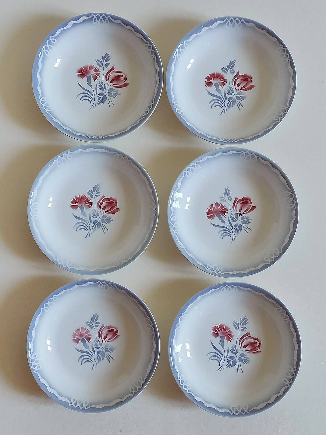 6 Digoin “Juliette” soup plates