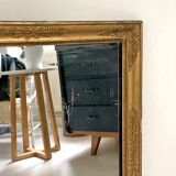 Old mirror wood and gilded stucco 73x61cm