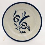 6 dessert plates, St Clément. Hand-painted decoration.