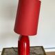 Red ceramic lamp drimmer modernist lampshade