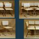 Suite 6 chaises Cesca B34 par Marcel Breuer