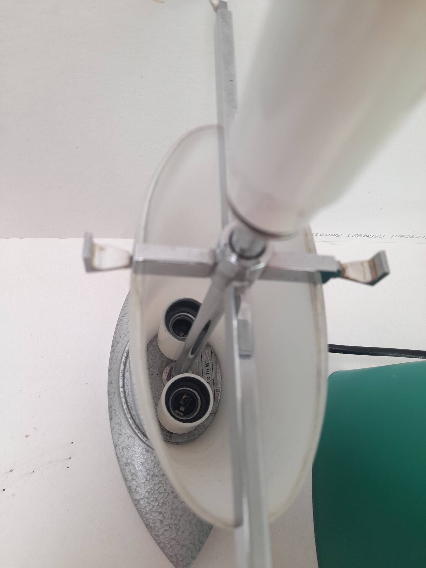 Lampe à poser italienne en verre Fontana Arte