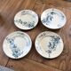 3 plates - 1 Longwy Iron Earth compotier