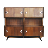 Rockabilly Modern Teak Buffet with Pattern, 1950s