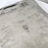 Antique Art Nouveau Pewter Tray, Tulip Design Serving Tray,  France, 1980s