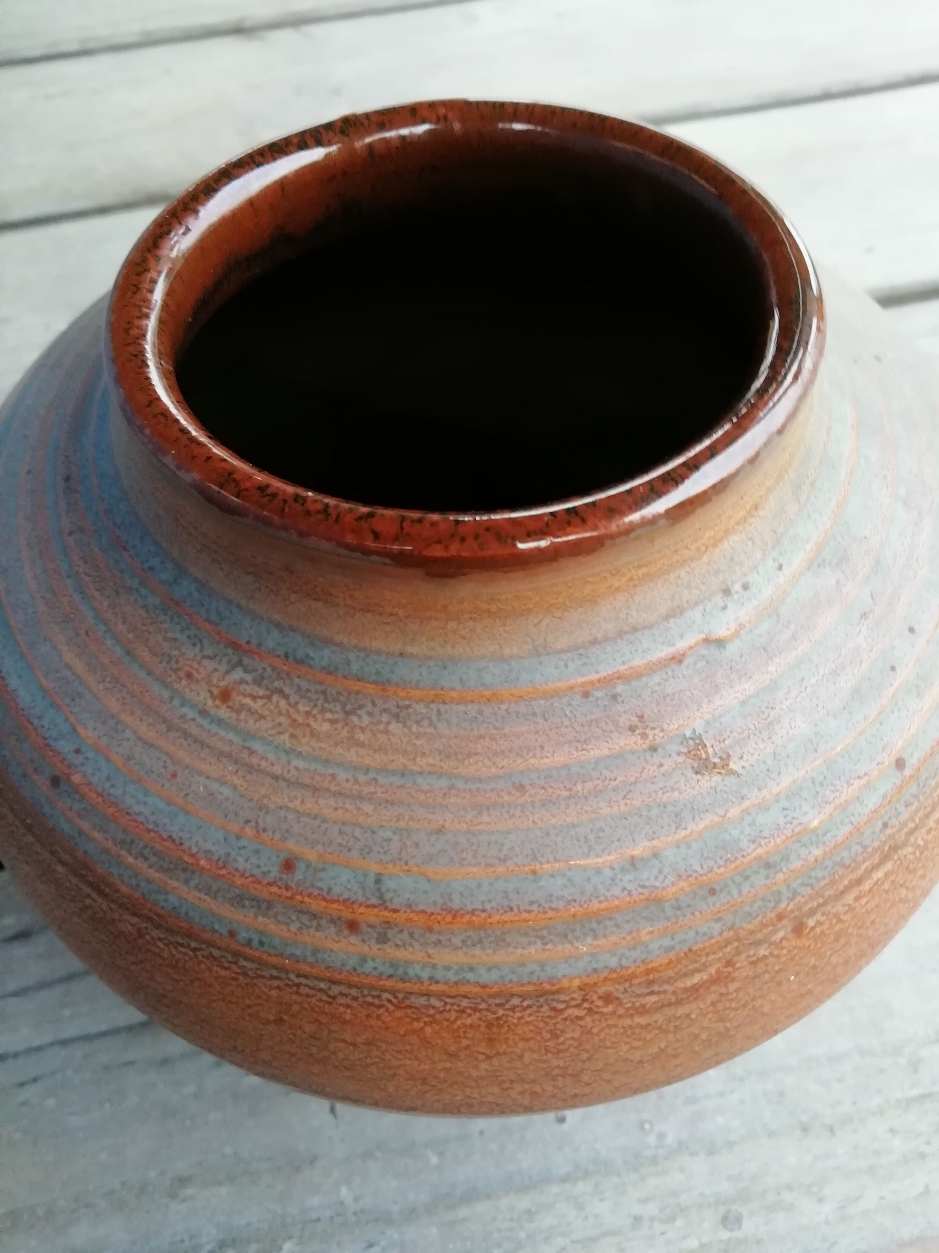 Terracotta craft ceramic vase