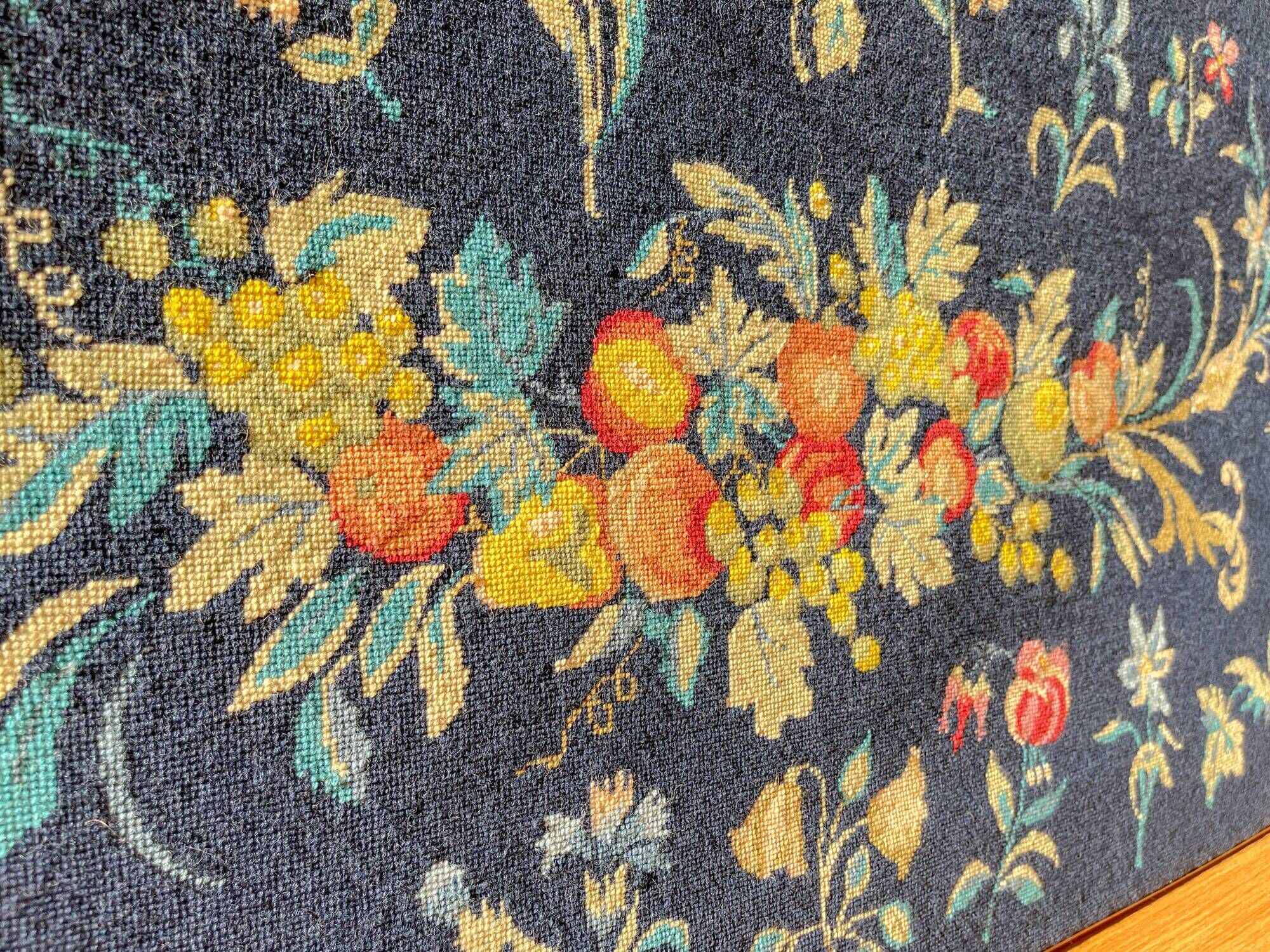 Large vintage floral pattern tapestry, 1970s