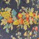 Large vintage floral pattern tapestry, 1970s