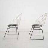 D. Dekker for Tomado wire chairs, The Netherlands 1950's