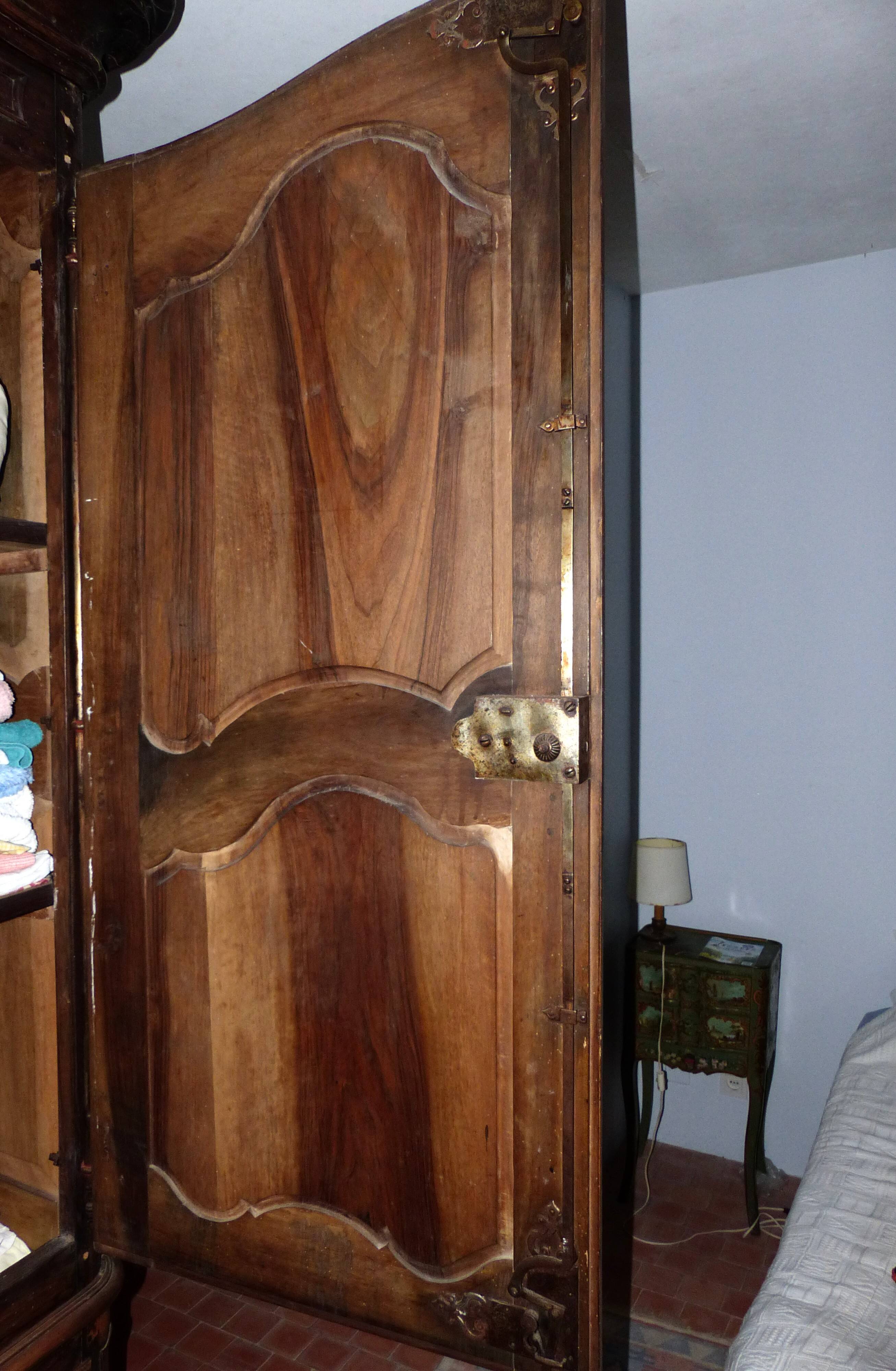 Louis XIV period walnut wardrobe