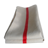 Set of two old tea towels in pure linen