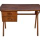 Vintage desk, compact model, minimalist desin teak, 1960s