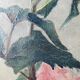 Large antique painting of peonies, signed E. Jacque, late 19th to early 20th century.