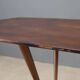 Vintage enamelled metal table, Italian design from the 1960s.