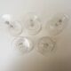 8 Old Art Deco Stemmed Glasses