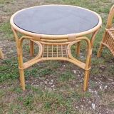 Vintage rattan garden furniture