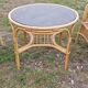 Salon de jardin vintage en rotin