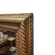 Miroir antique français à cadre doré en ondulation, fin des années 1800