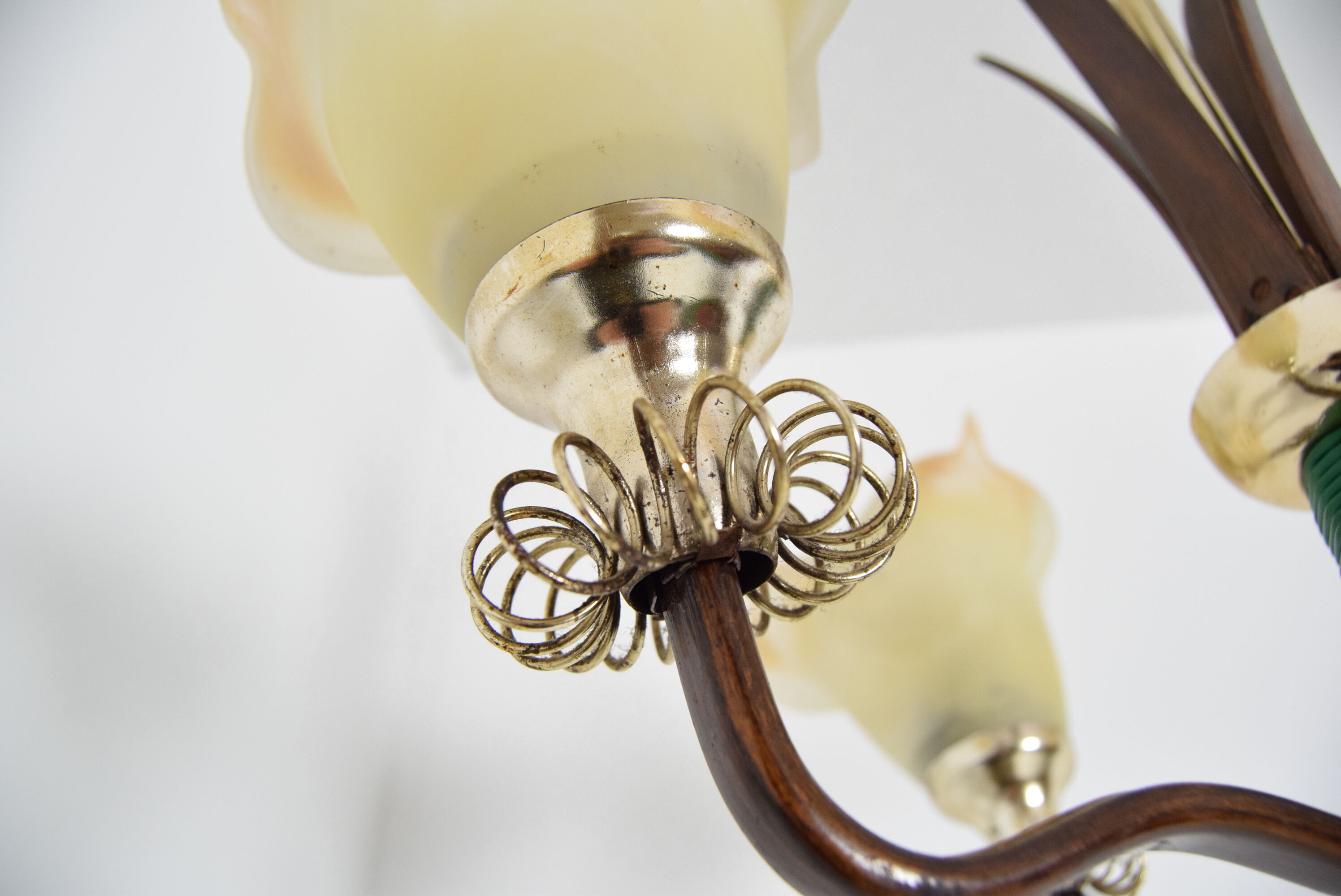 Mid-century Wood Chandelier 1970‘s