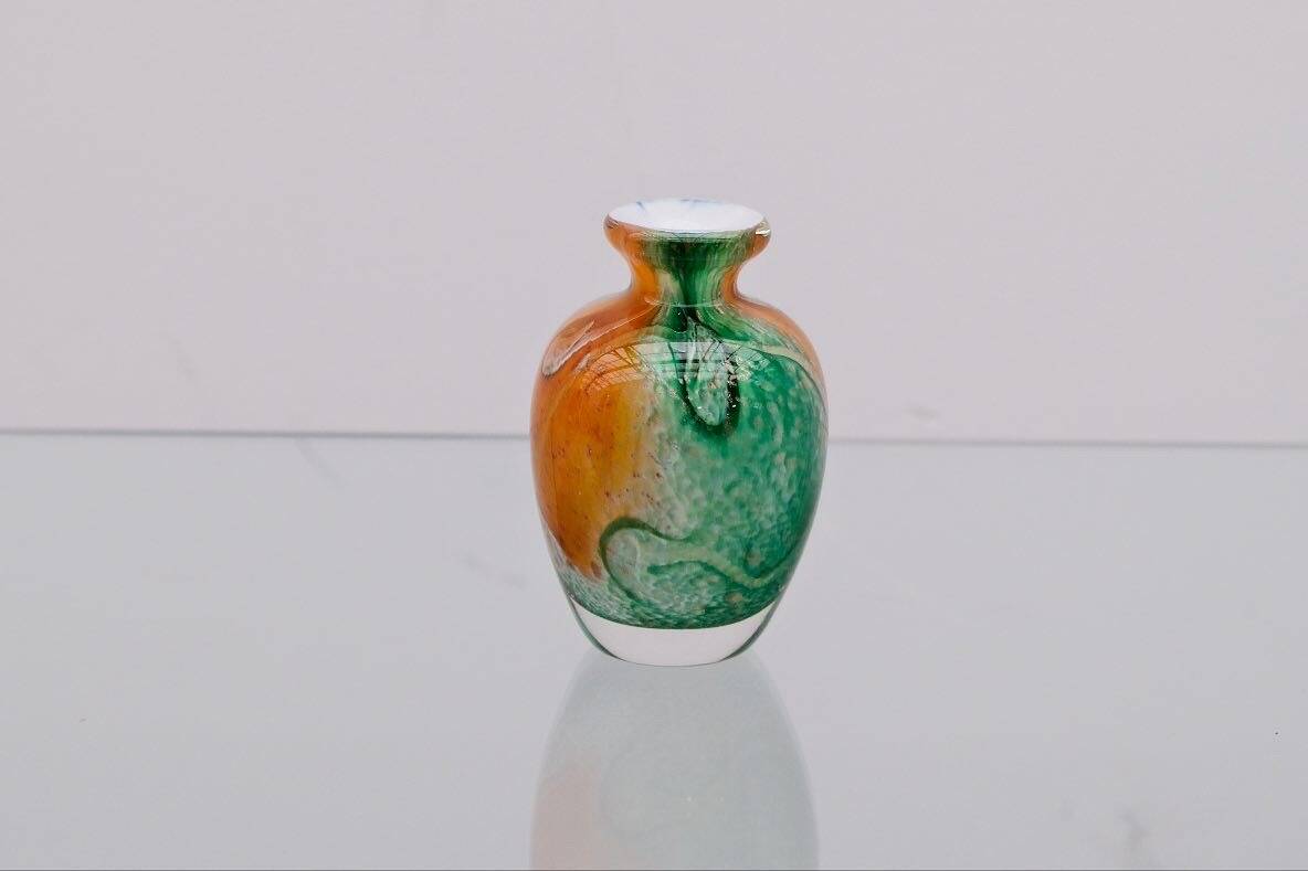 “Silica creation” vase by Jean Michel OPERTO in blown glass