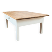 Wood and white coffee table