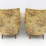 Attributed to Gio Ponti Mid-Century Modern Italian Armchairs by ISA, 1950s