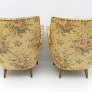 Attributed to Gio Ponti Mid-Century Modern Italian Armchairs by ISA, 1950s