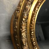 Golden oval mirror Louis XVI 87x65cm