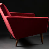 Armchair 1960s red