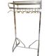 Vintage Dutch Industrial Chrome Coat Rack by Oostwoud