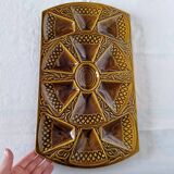 Art Deco style oyster or appetizer tray, French ceramic