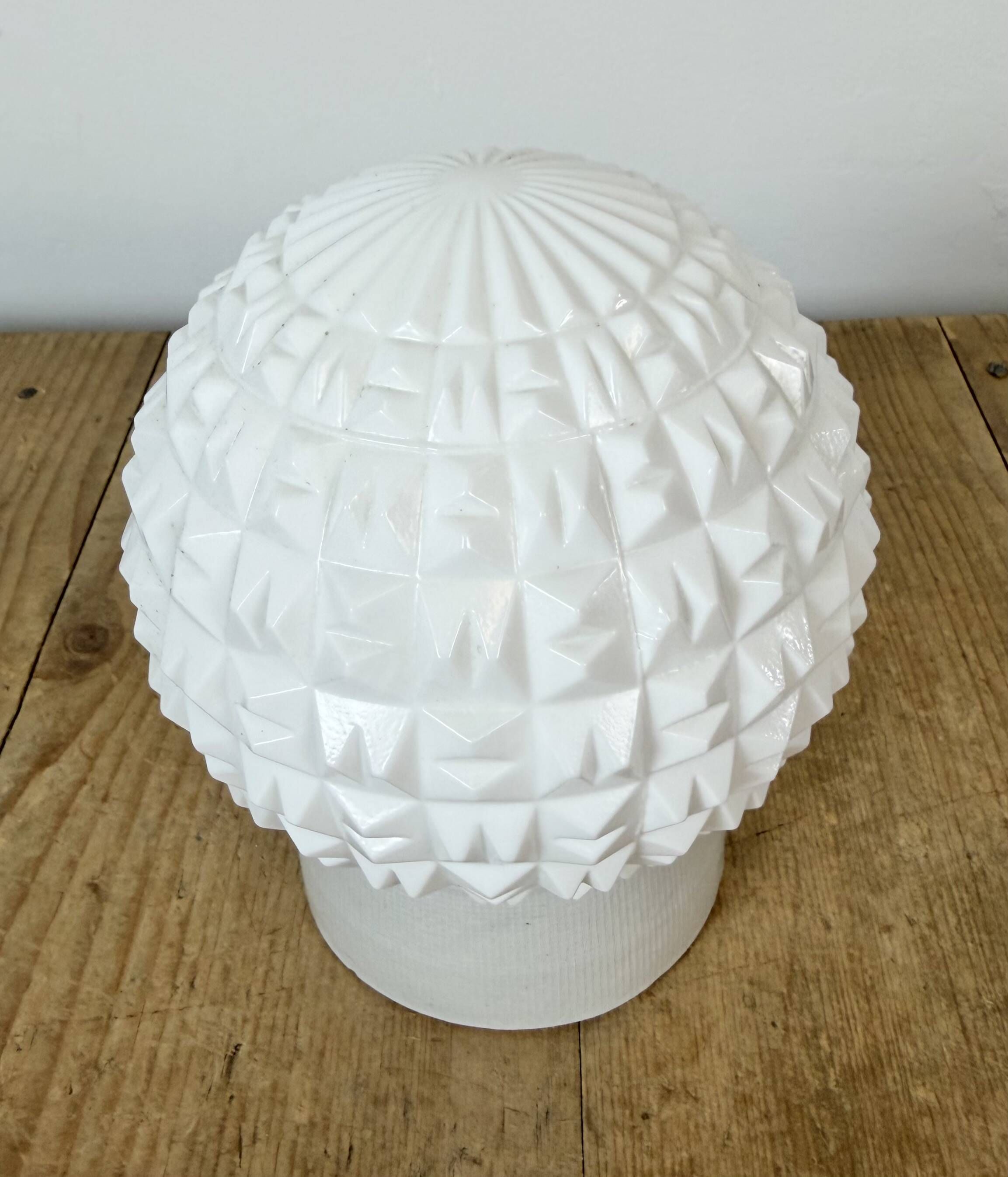 Vintage White Porcelain Ceiling Light, 1970s